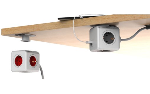 allocacoc PowerCube Extended USB 1,5m - Bloc Multiprise Compact 4 Prises + 2 USB