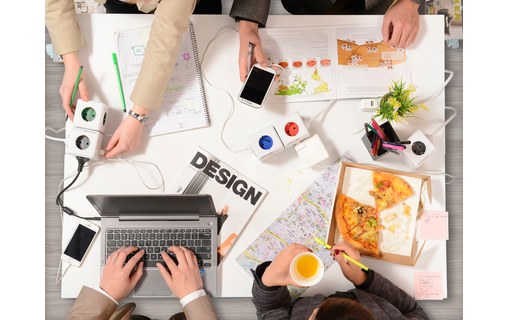 allocacoc PowerCube Original USB - Bloc Multiprise Compact (4 Prises + 2 USB)