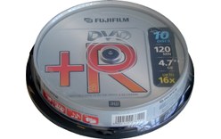 Média DVD+R 4,7 Go Pack de 10 16X FUJIFILM 47592