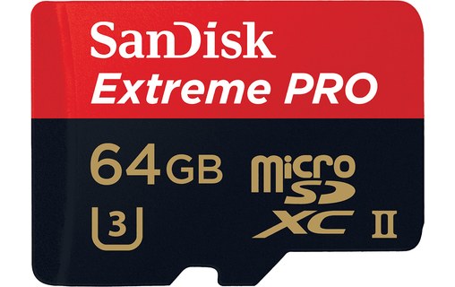 SanDisk microSDXC Extreme Pro UHS-II U3 Classe 10 64 Go 275Mo/s - Carte  mémoire - SanDisk