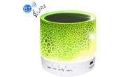Mini enceinte Bluetooth vert Mini haut-parleur stéréo portable, avec microphone