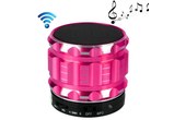 Enceinte Bluetooth d'intérieur Magenta Métal mobile stéréo haut-parleur portable