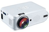 Vidéoprojecteur LED blanc 1500LM 800 * 480 Home Cinéma Projecteur avec télécomma