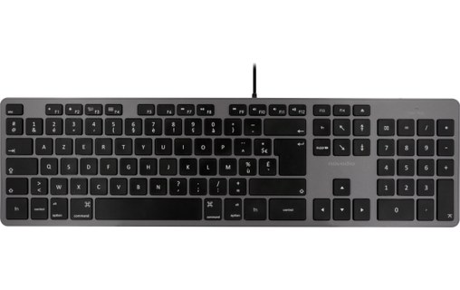 Novodio Touch Keyboard Gris Sidéral - Clavier AZERTY USB Mac