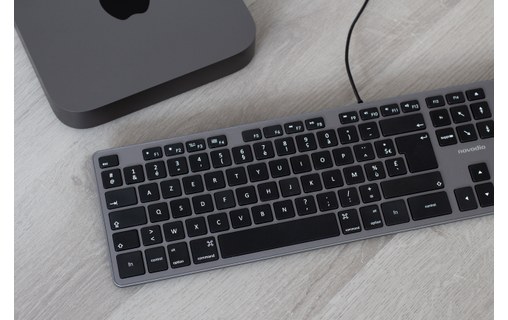 Novodio Touch Keyboard USB-A Gris Sidéral - Clavier AZERTY Mac