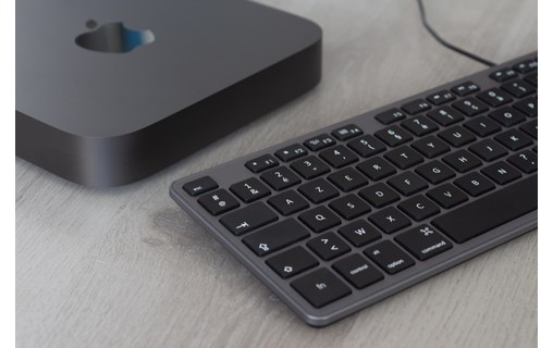 Novodio Touch Keyboard USB-A Gris Sidéral - Clavier AZERTY Mac