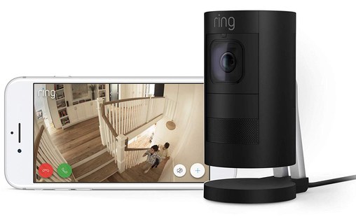 Ring Stick Up Cam Wired Noir - Caméra de surveillance HD 1080p