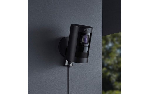 Ring Stick Up Cam Wired Noir - Caméra de surveillance HD 1080p