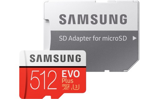 Samsung microSDXC EVO Plus 512 Go + adaptateur SD