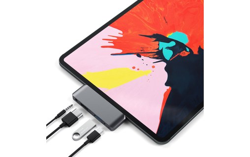 Satechi USB-C Mobile Pro Hub Gris Sidéral - Dock USB-C pour iPad Pro