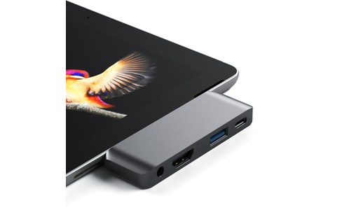 Satechi USB-C Mobile Pro Hub Gris Sidéral - Dock USB-C pour iPad Pro