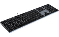 Matias Wired Aluminium Gris Sidéral - Clavier AZERTY USB pour Mac