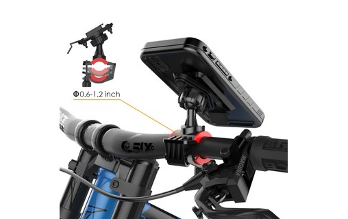 Support vélo pour iPhone X avec coque waterproof