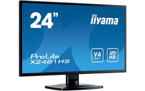 iiyama ProLite X2481HS-B1 LED display 59,9 cm (23.6) 1920 x 1080 Full HD Noir