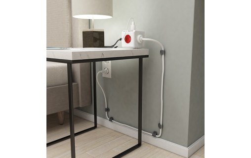 allocacoc PowerCube Extended USB 1,5m - Bloc Multiprise Compact 4 Prises + 2 USB