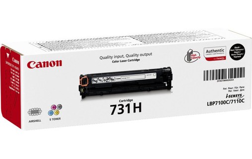 Canon 731H Cartouche de toner 1 pièce(s) Original Noir