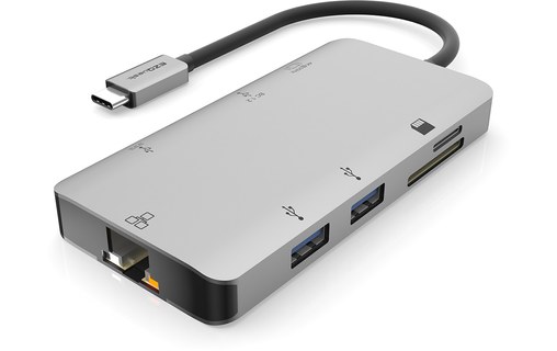 EZQuest dock USB-C Multimedia 8 ports - X40030
