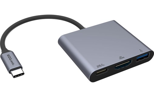 EZQuest adaptateur USB-C Multimedia 3 ports - X40018