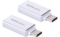 EZQuest Pack de 2 Adaptateurs USB-A vers USB-C 5 Gbit/s - X40087