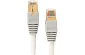 Câble ethernet RJ45 (5 m) catégorie 6 blindé beige
