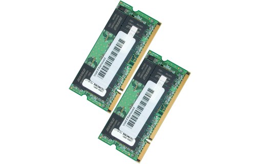 Mémoire RAM 4 Go (2x2) DDR2 SODIMM 667 MHz PC2-5300 MacBook, iMac Intel et PC