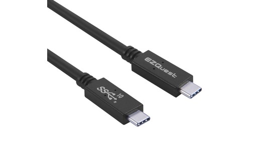 EZQuest Câble USB-C vers USB-C M/M 1 m - USB 3.1 10 Gbit/s - X40090