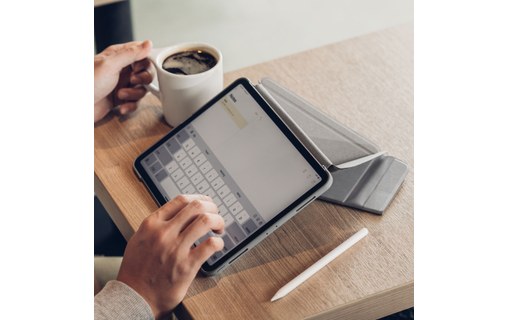 Moshi VersaCover Gris Pierre - Coque avec rabat pliable pour iPad Pro 11"