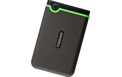 Transcend StoreJet 25M3 disque dur externe 2000 Go Vert, Gris