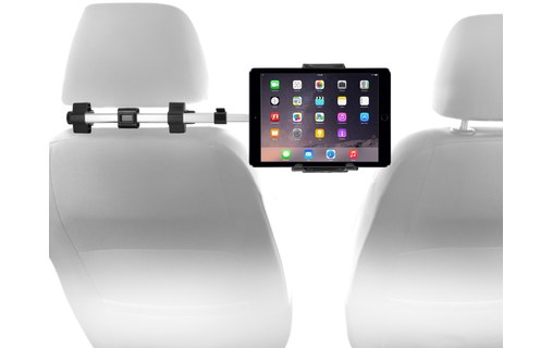 MacAlly HRMOUNTPRO4UAC Noir - Support voiture pour tablette avec chargeur USB
