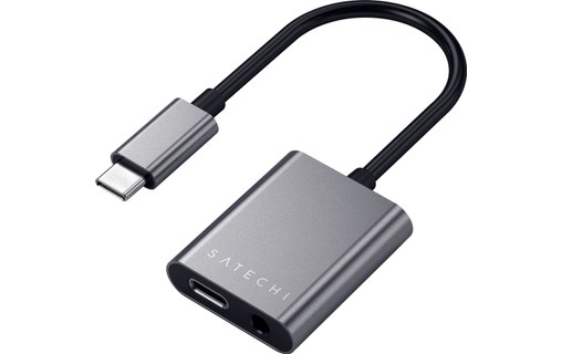 Satechi Adaptateur USB-C vers jack 3,5 mm et charge USB-C