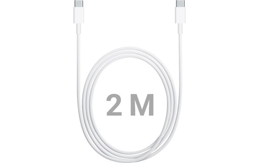 Câble USB-C vers USB-C M/M 2 m Blanc - USB 3.1 5 Gbit/s