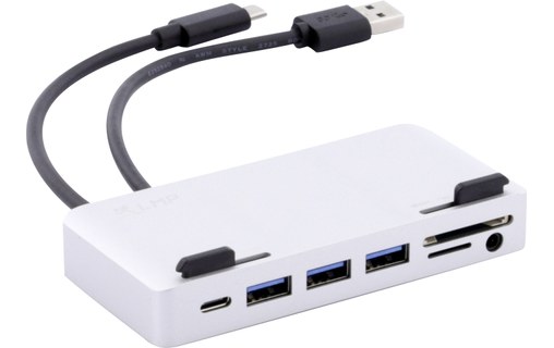 LMP USB-C Attach Hub Argent - Dock USB-C 7 ports pour iMac