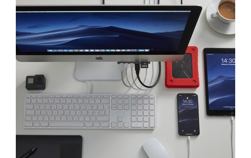 LMP USB-C Attach Hub Argent - Dock USB-C 7 ports pour iMac
