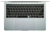 Protection clavier transparente Azerty macbook pro 13 A1708 sans touchbar