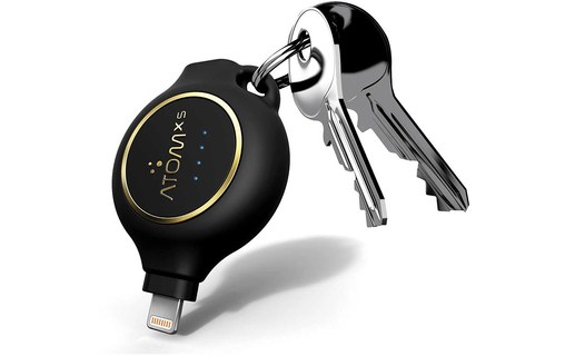 AtomXS E-Charger KL1300 - Batterie externe de poche Lightning 1300 mAh