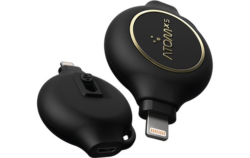 AtomXS E-Charger KL1300 - Batterie externe de poche Lightning 1300 mAh