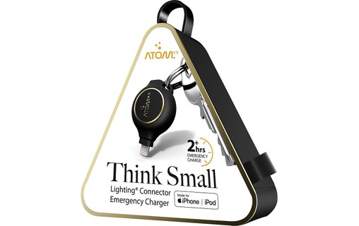 AtomXS E-Charger KL800 - Batterie externe de poche Lightning 800 mAh