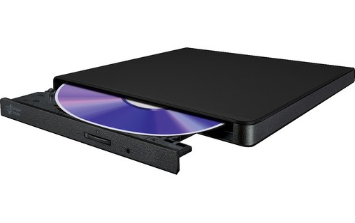 Graveur DVD 8x externe USB Slim - HL Data Storage GP57ES40 Noir - Graveur  externe - Hitachi-LG