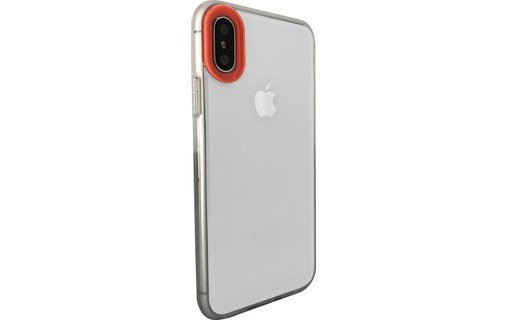 Novodio - Coque pour iPhone X / XS - Transparente / orange