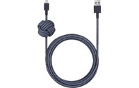 Native Union Night Cable Indigo - Câble Lightning vers USB 3 mètres