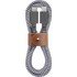 Native Union Belt Cable Zebra - Câble USB-C vers Lightning 3 m