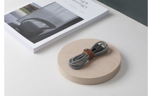 Native Union Belt Cable Zebra - Câble USB-C vers Lightning 3 m