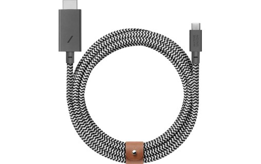 Native Union Belt HDMI Zebra - Câble USB-C vers HDMI 2.0 4K à 60 Hz 3 m - Câble  HDMI - NATIVE UNION