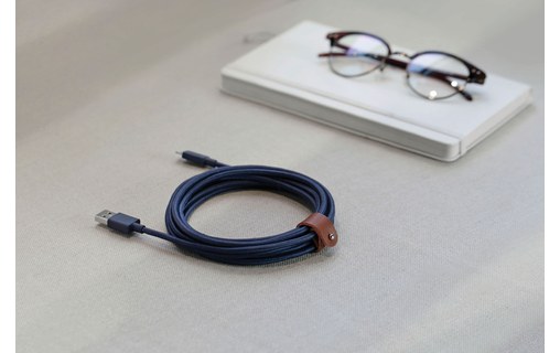 Native Union Belt Cable XL Indigo - Câble Lightning vers USB 3 m