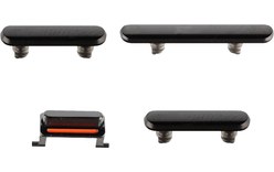 Lot de 4 boutons pour iPhone X Gris sidéral (Volume, vibreur, power)