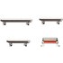 Lot de 4 boutons pour iPhone X Argent (Volume, vibreur, power)
