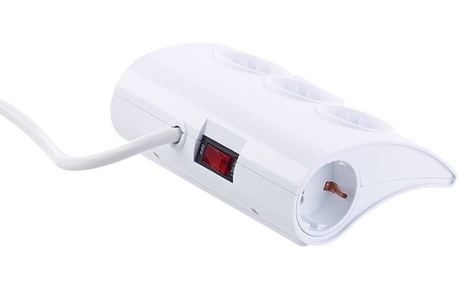 Bloc multiprise 5 prises + 2 USB avec interrupteur