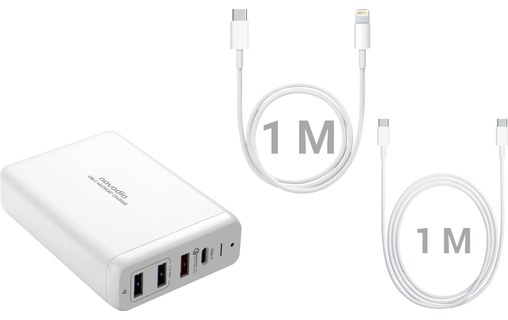 Kit Novodio USB-C Multiport Charger Solution de charge compatible MacBook/iPhone