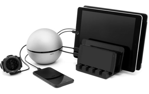 Unisynk Globis - Station de charge USB 6 x 2,8 A (65 W) pour iPhone / smartphone