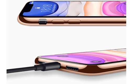 Novodio - Coque pour iPhone 11 - Transparent / or